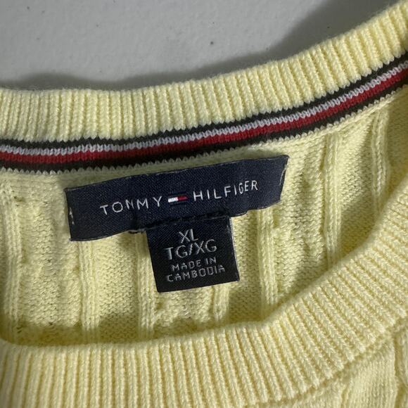Tommy Hilfiger Womens XL Sweater Fishermen Cable Knit Fall Cool Weather Basic - Picture 3 of 7